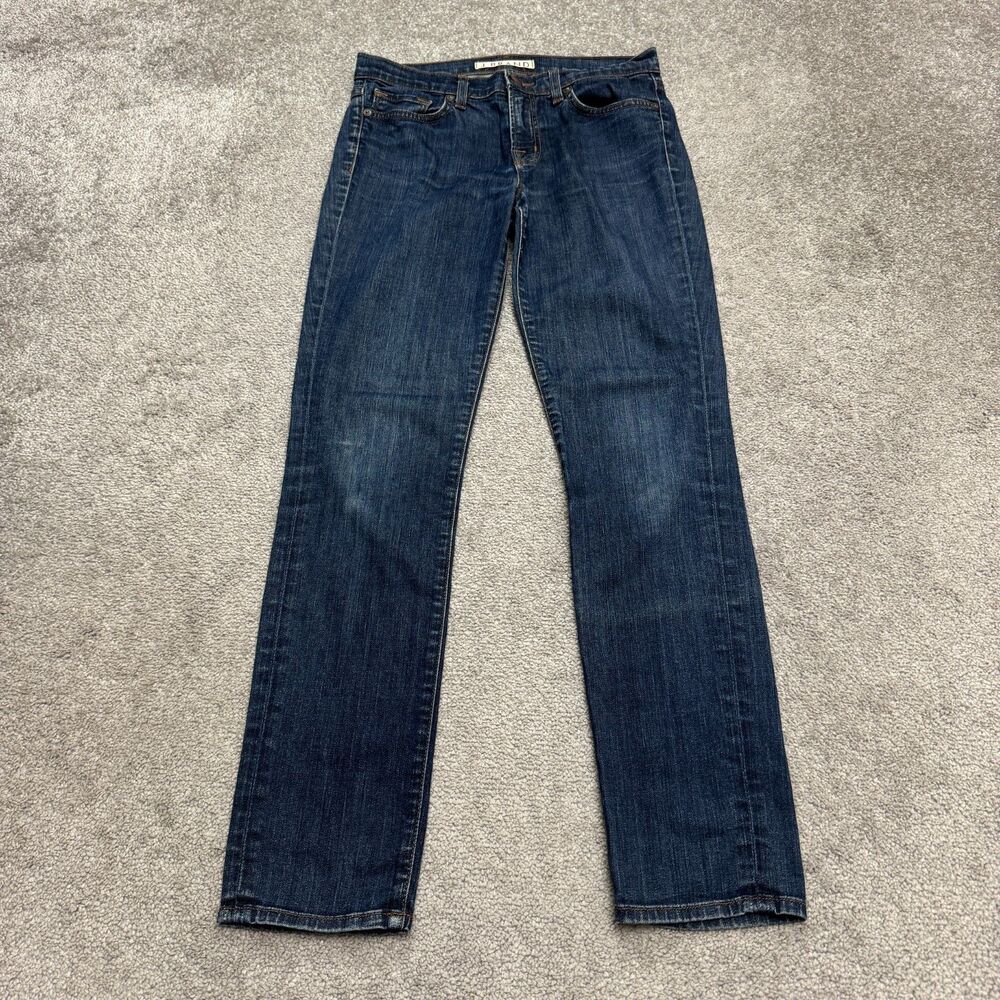 J Brand 811 Pure Skinny Leg Denim Jeans Womens 27 Dark Wash Mid Rise Stretch